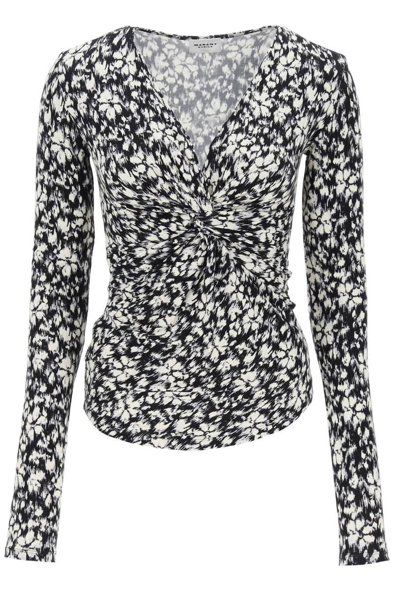 Isabel Marant Étoile LYSS LONG SLEEVE JERSEY TOP - 1