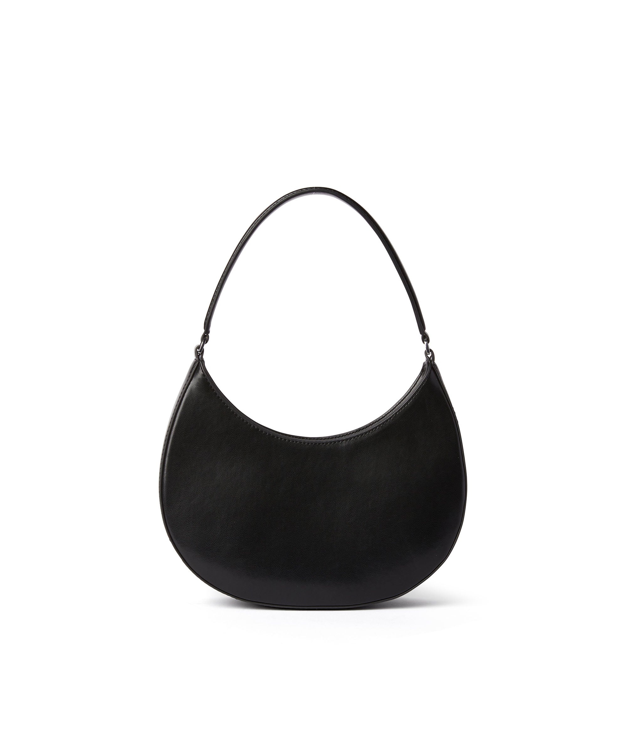 Opaque faux leather small "Hobo" shoulder bag - 2