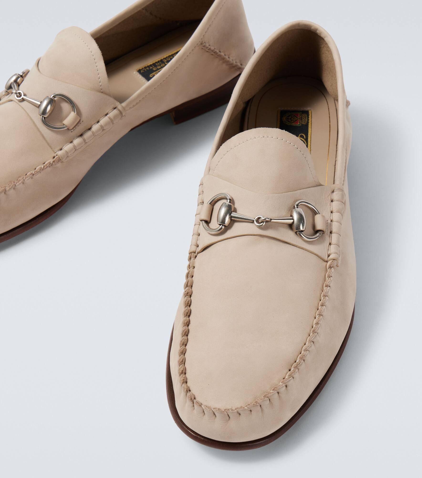 Gigi Horsebit suede loafers - 3