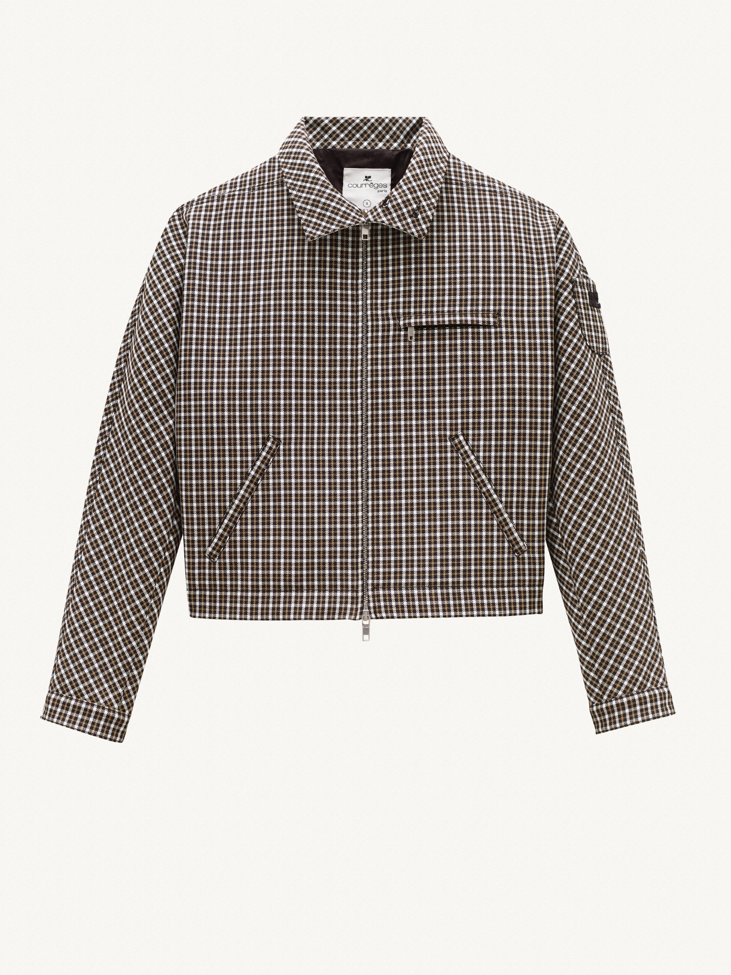 CHECK BOMBERS JACKET - 1