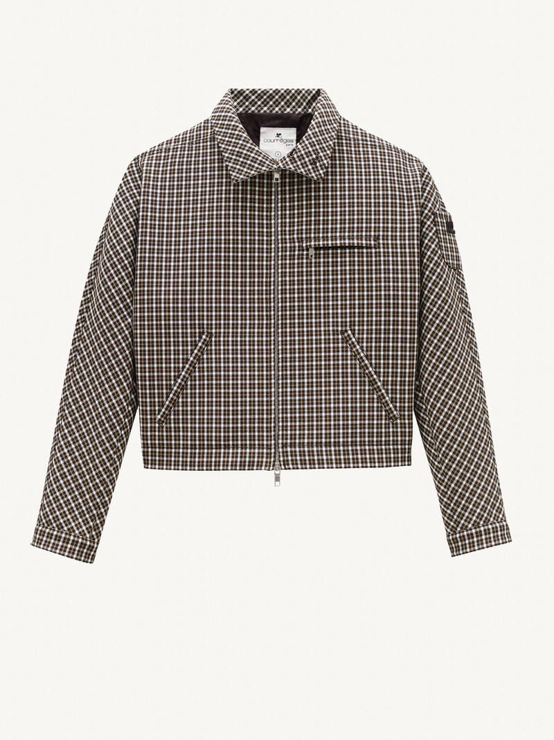 CHECK BOMBERS JACKET 1