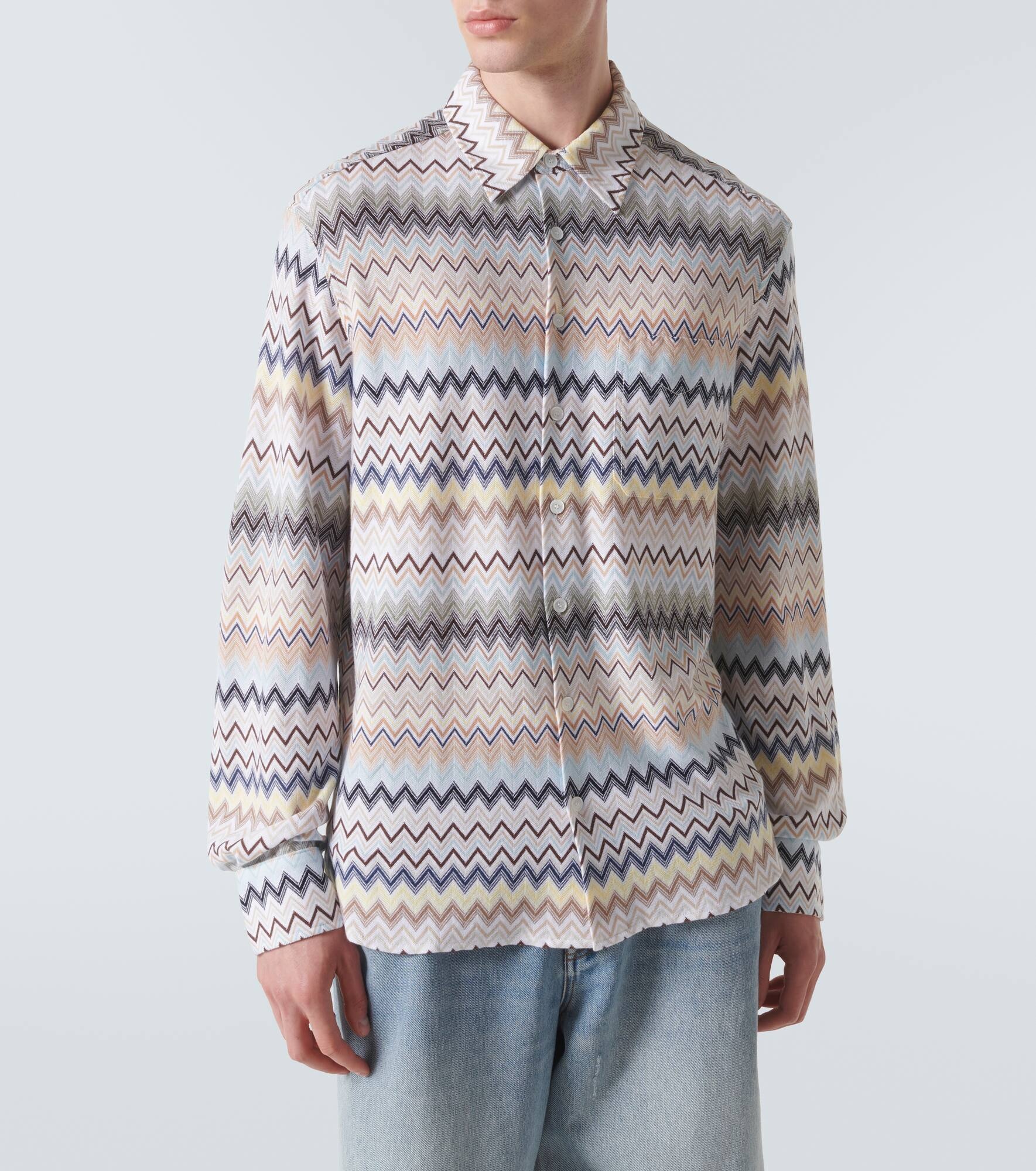 Zig Zag cotton shirt - 3