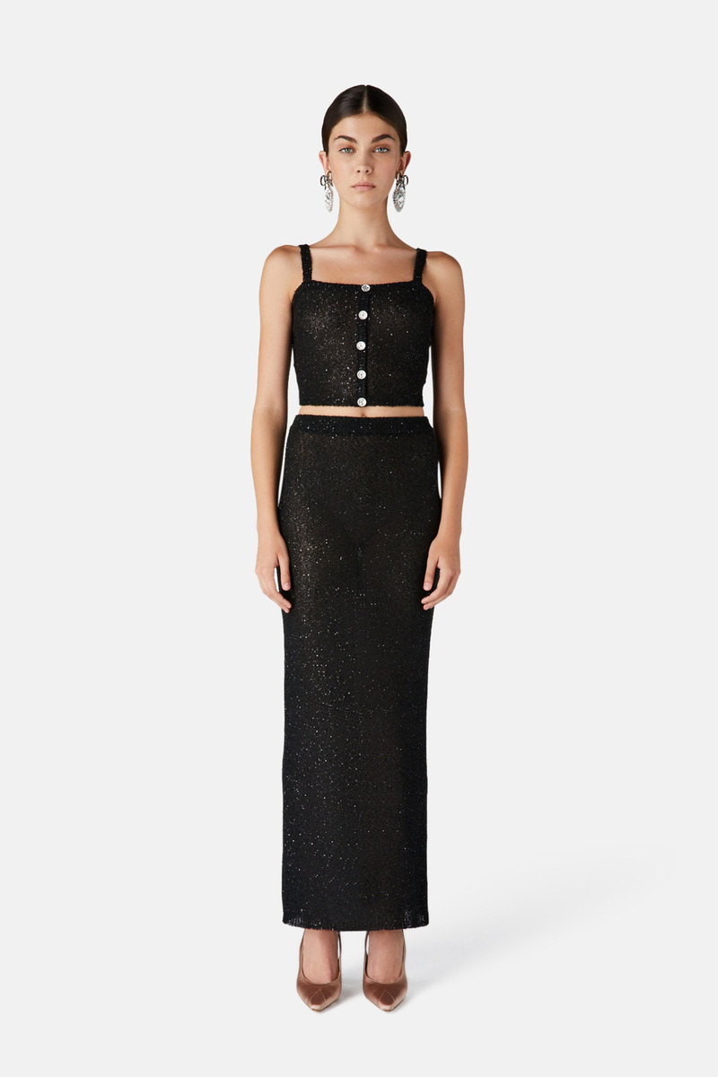 Alessandra Rich SEQUIN TOP outlook