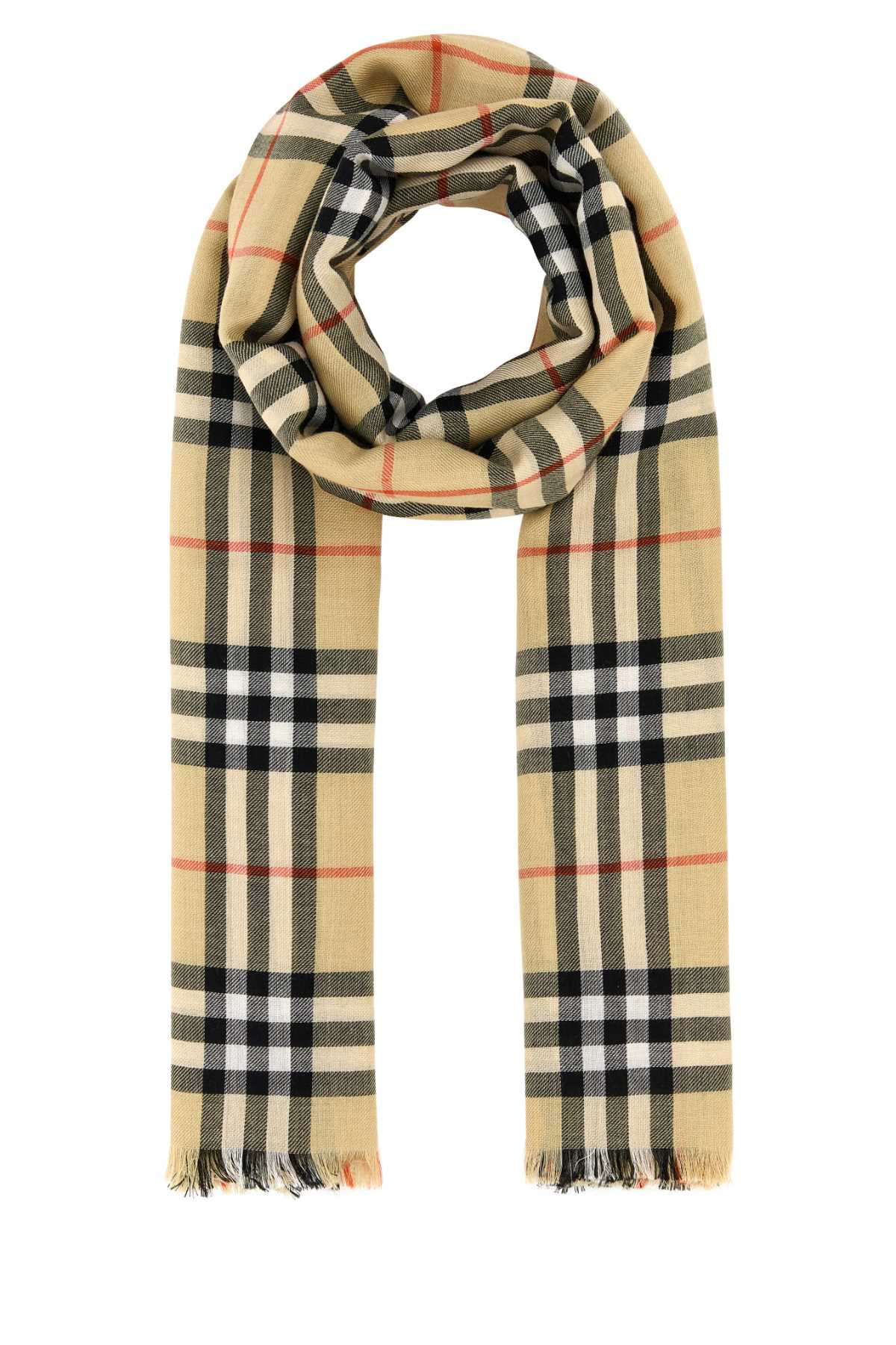 Burberry Women Embroidered Cashmere Blend Scarf - 1
