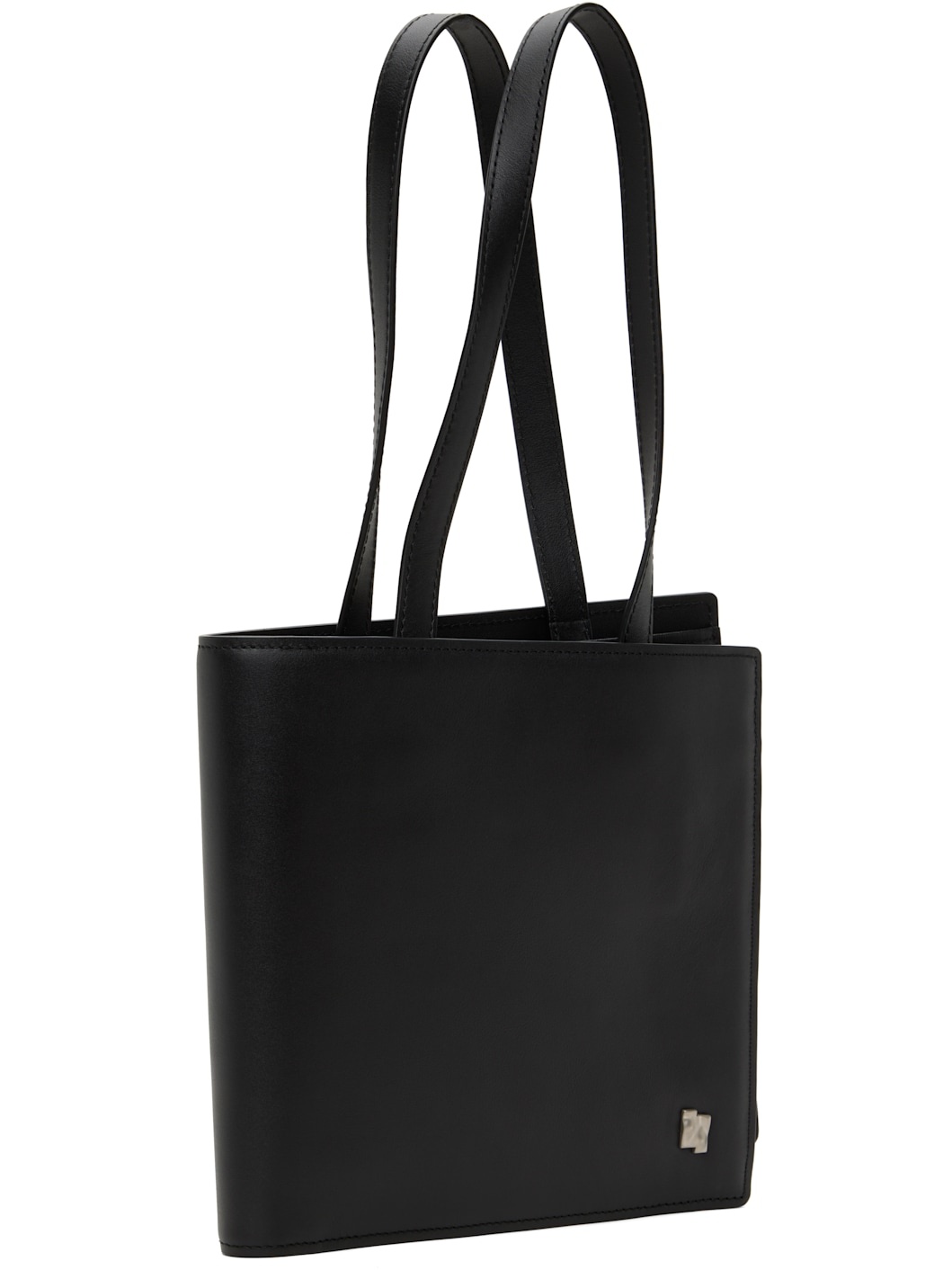Black Leather Tote - 2