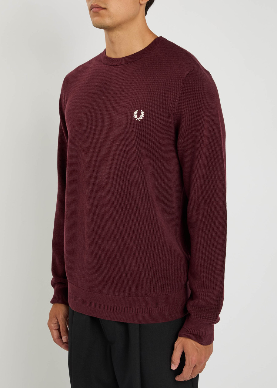 Fred Perry Logo-embroidered Piqué Cotton Sweatshirt - 3