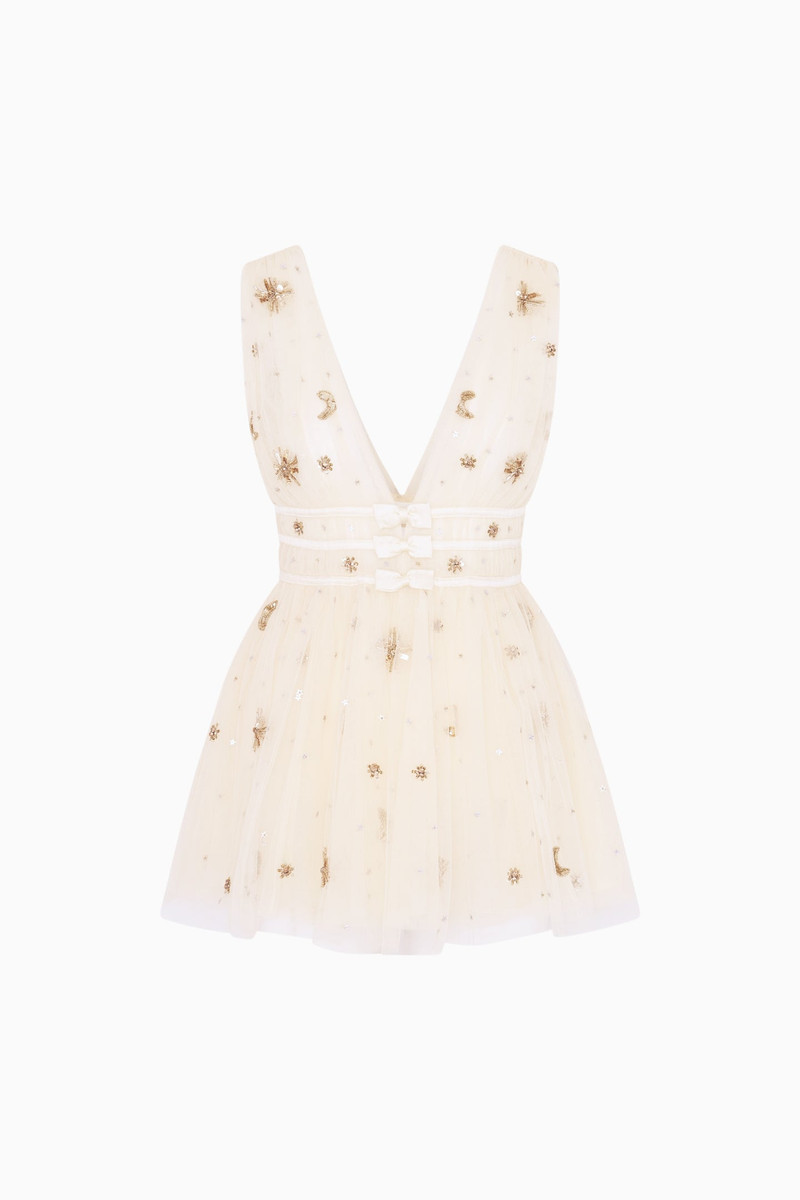 Lawton Celestial Embellished Tulle Mini Dress 1