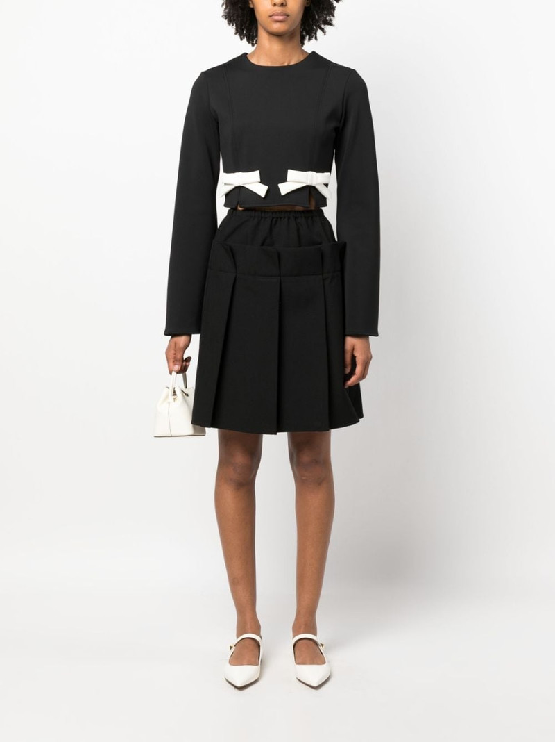 VIKTOR & ROLF bow-detail cropped top outlook