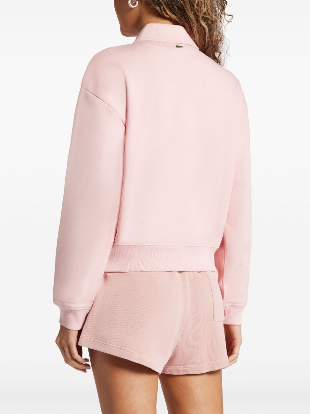 logo-embossed cotton sweatshirt - 4