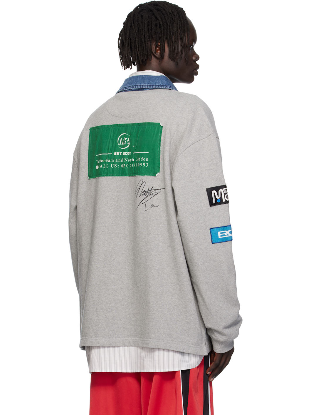Gray Rugby Polo - 3