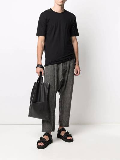 Isaac Sellam contrast-trim T-shirt outlook