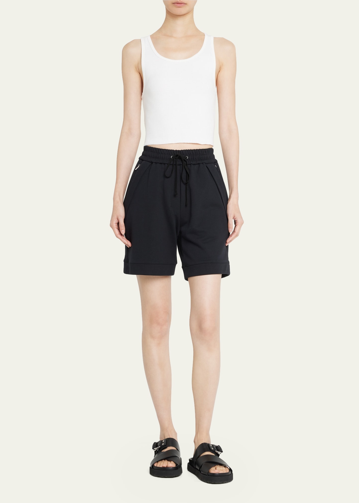 Cropped Scoop-Neck Tank Top - 2