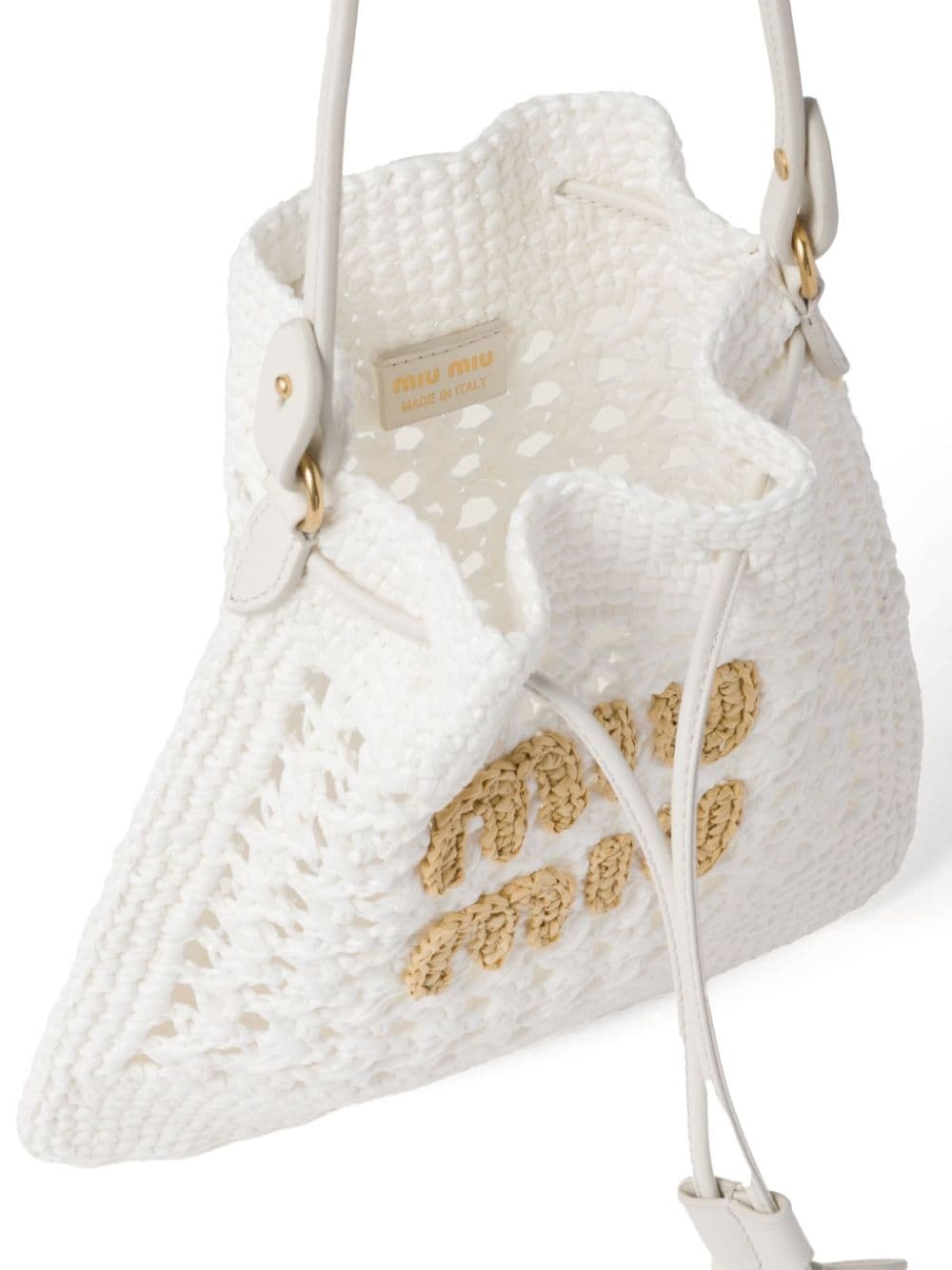woven raffia mini bag - 4