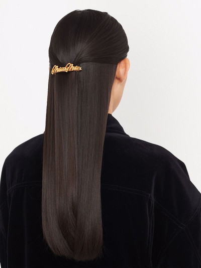 Miu Miu logo plaque hair clip outlook