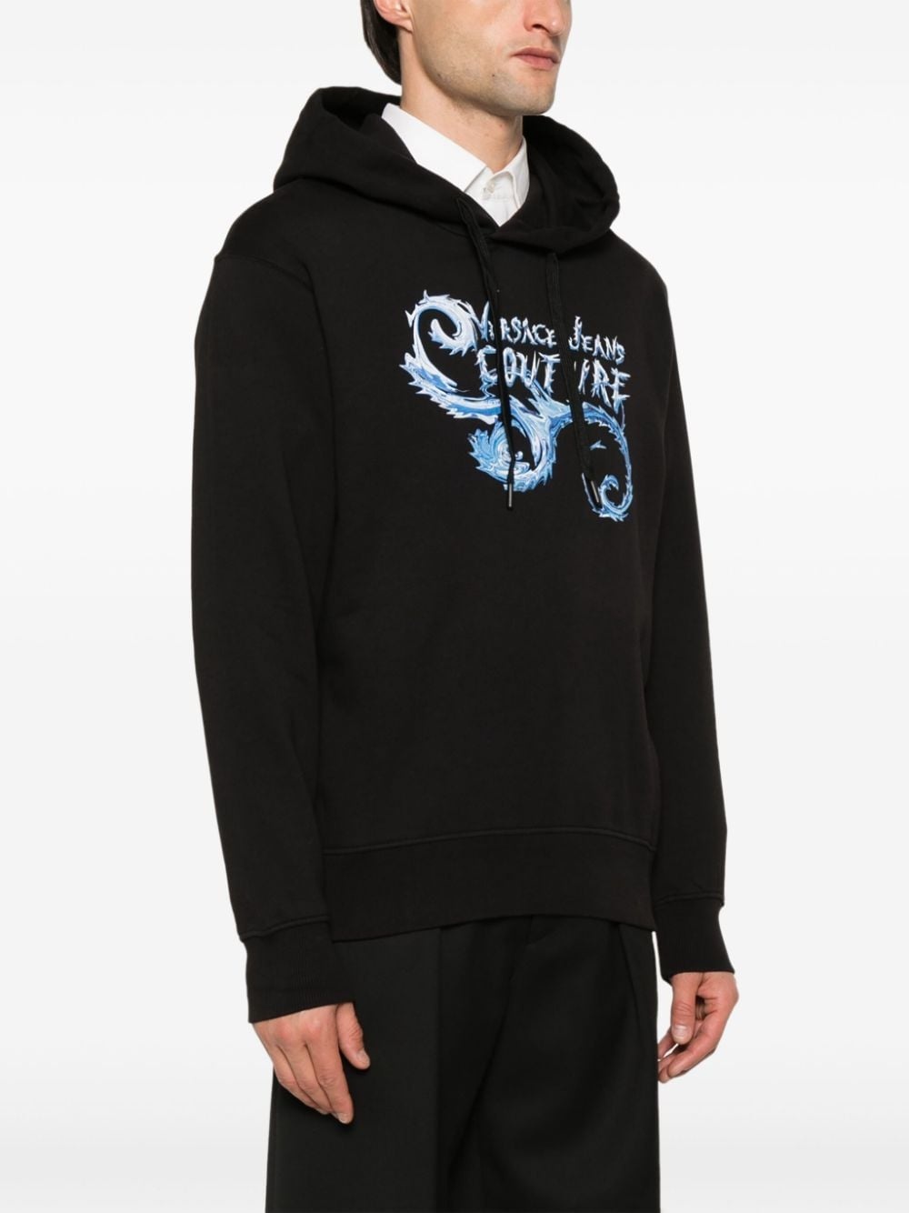 logo-print hoodie - 3