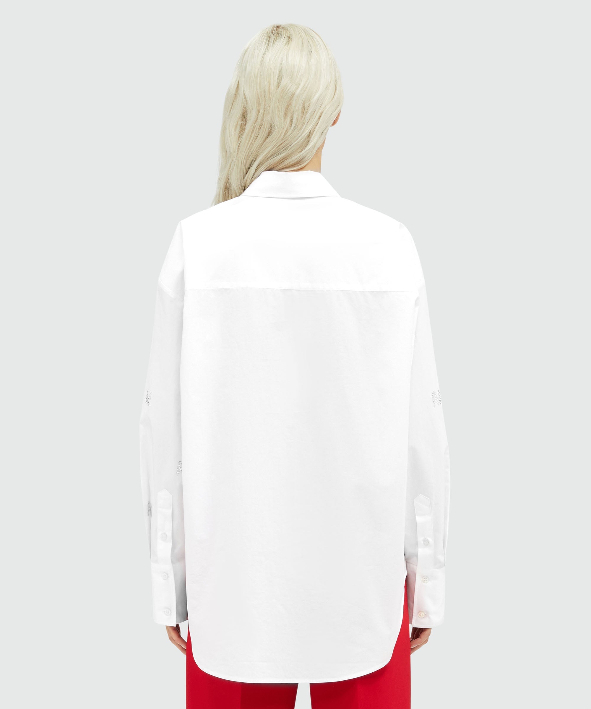 Poplin shirt with "TheMwave" pattern - 3