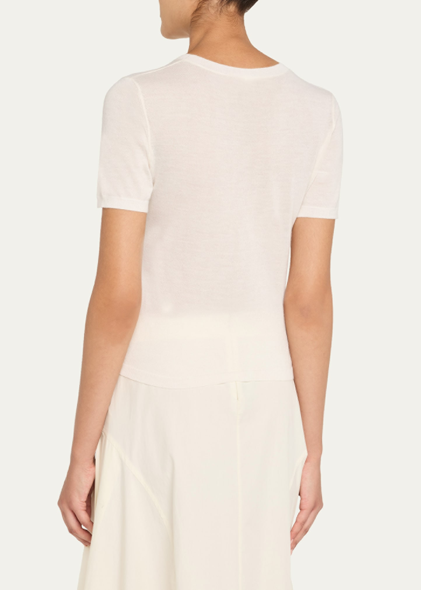 Delila Cashmere Crewneck T-Shirt - 3
