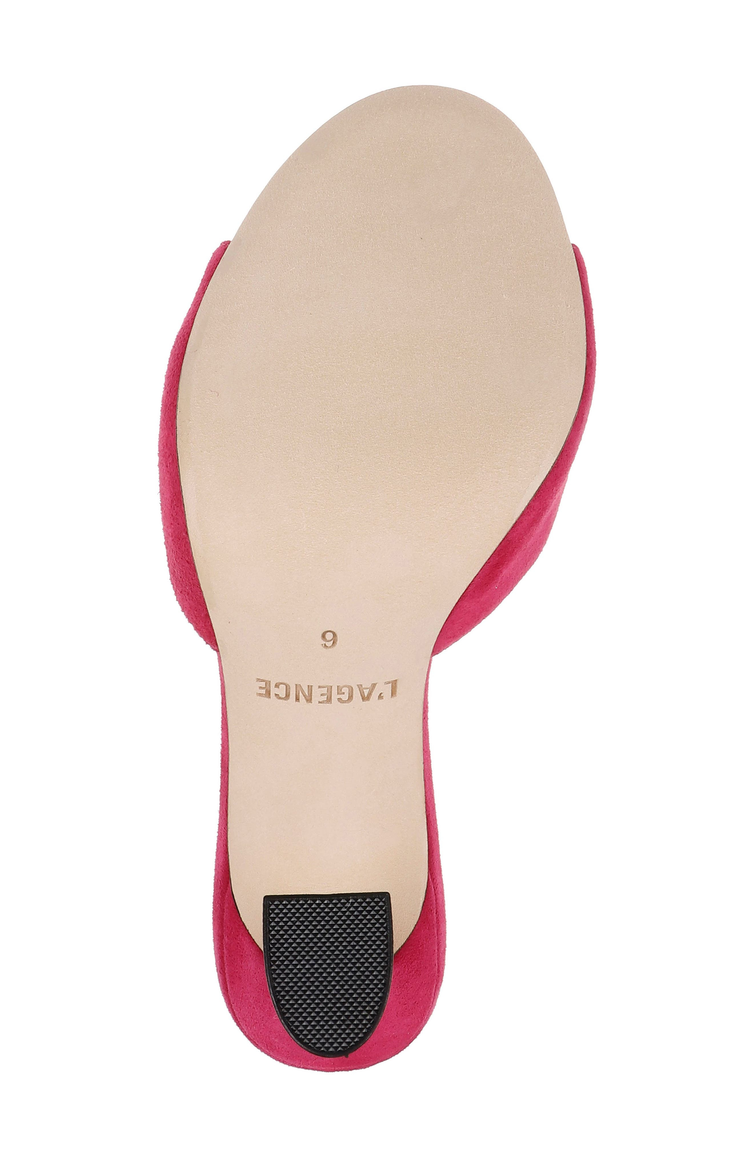 L'AGENCE Avery Slide Sandal in Rubino Suede at Nordstrom - 6