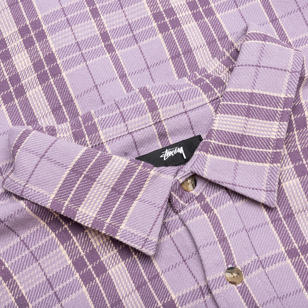 STONES PLAID SHIRT - LAVENDER - 3
