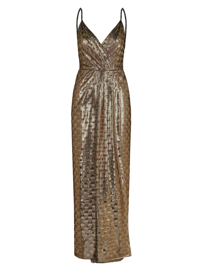 Women's Henna Night Maxi Dress - Black Ecru 1