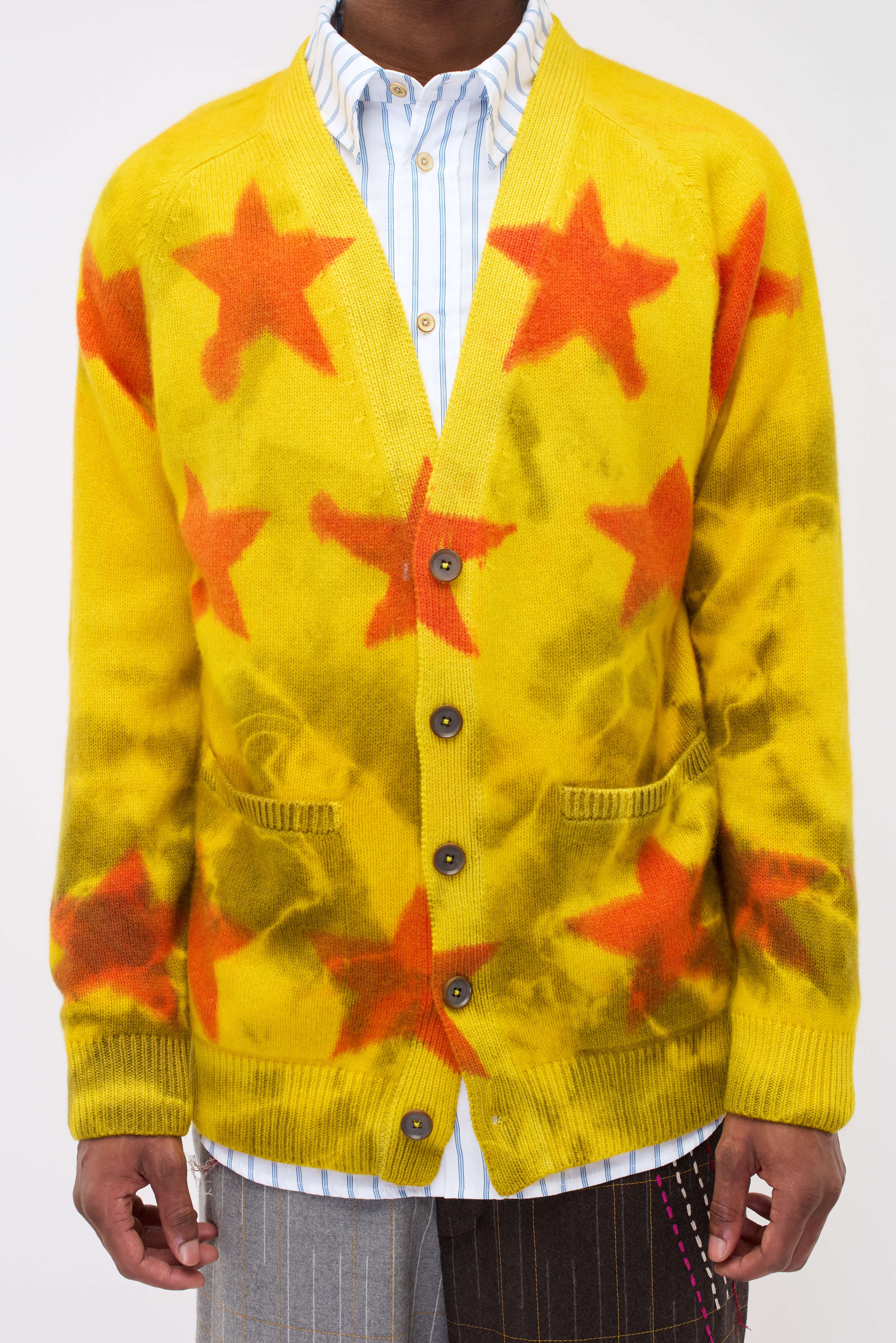 STAR SPRAYED CARDIGAN - 4