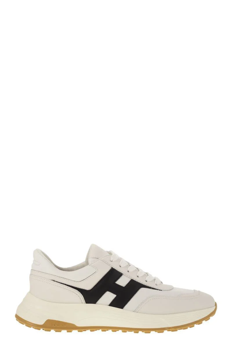 Hogan Hyperlight - Leather Sneakers With Side H - 1