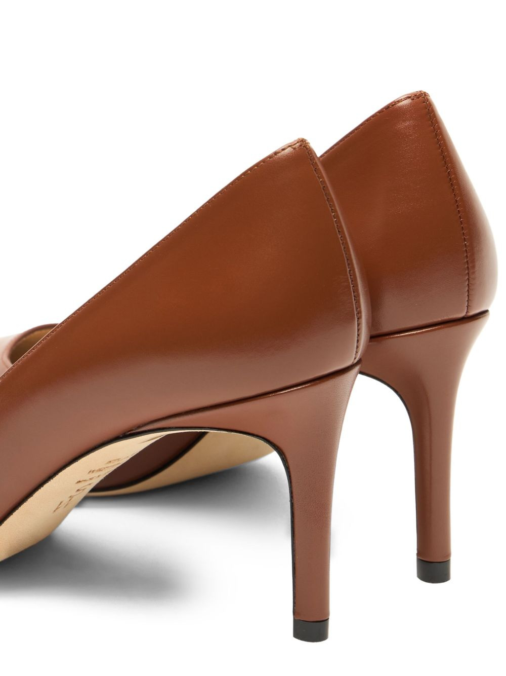 75mm Stuart Power 75 pointed-toe leather pumps - 4