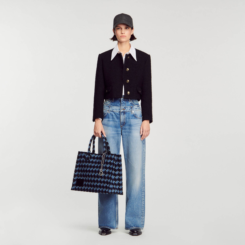 Sandro Kasbah tweed bag outlook