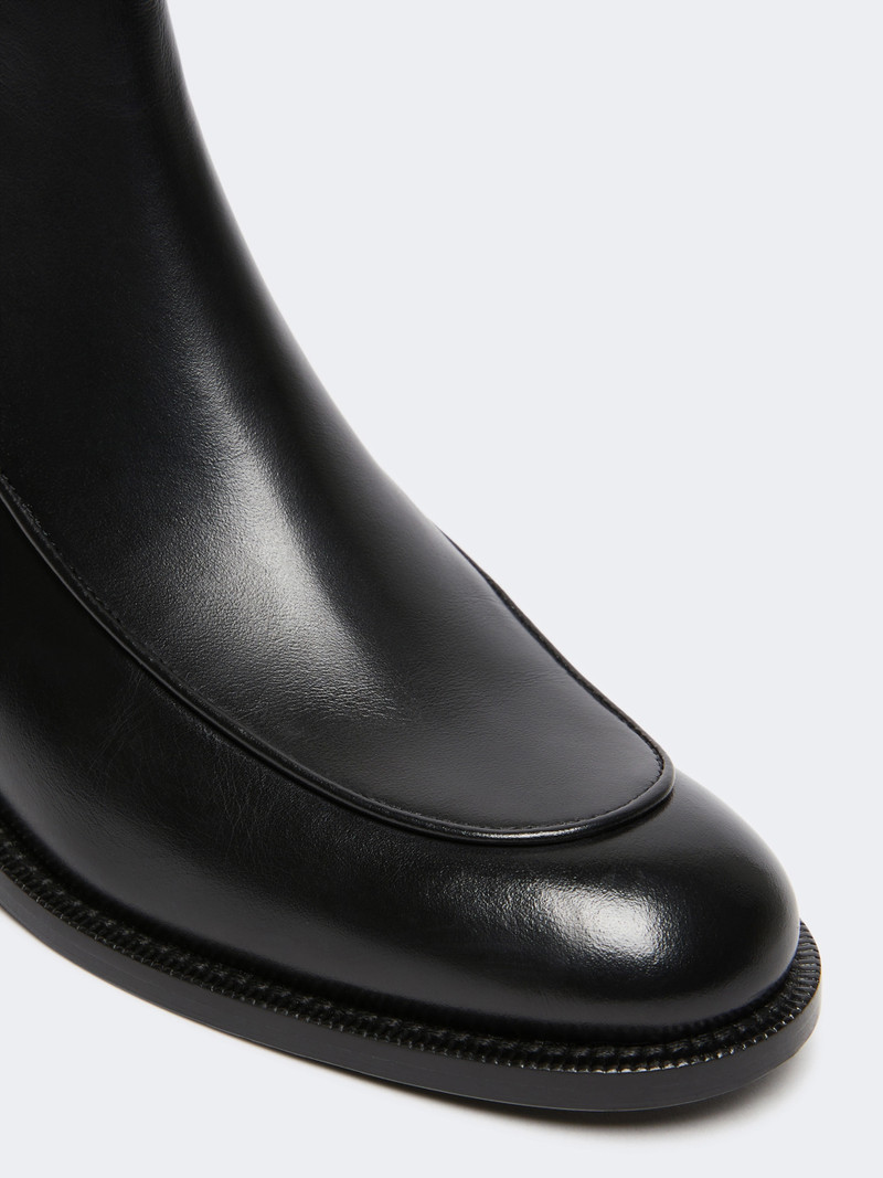 MIRTO Leather Chelsea ankle boots - BLACK 3