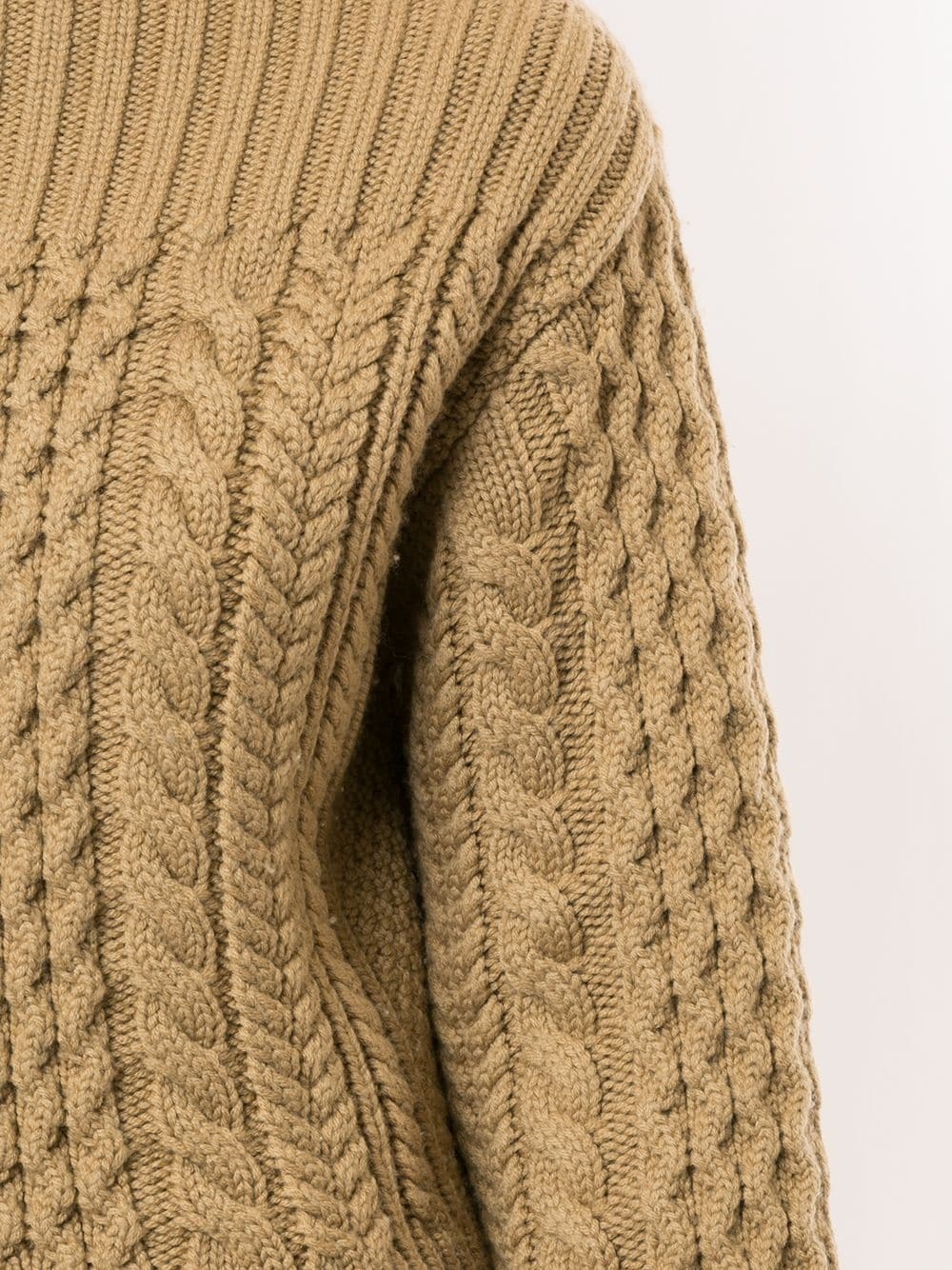 cable-knit wool jumper - 5