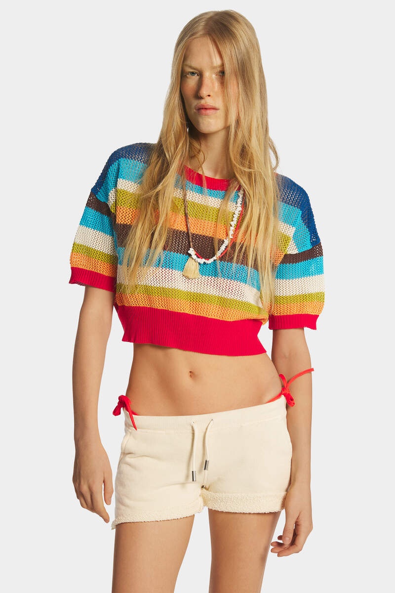 SUMMER LOVERS KNIT T-SHIRT - 3