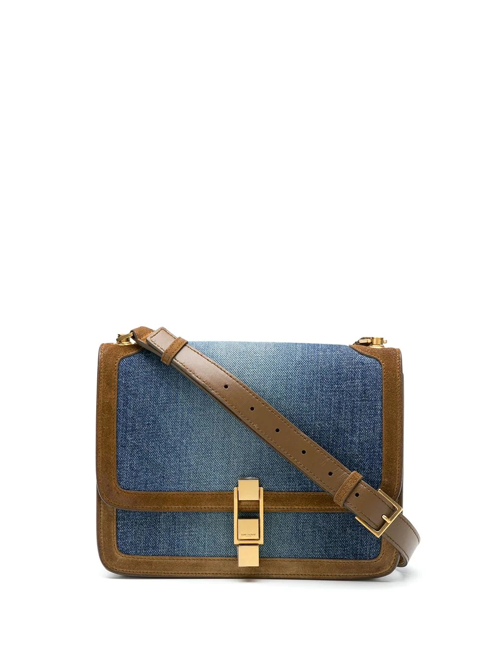 denim shoulder bag - 1