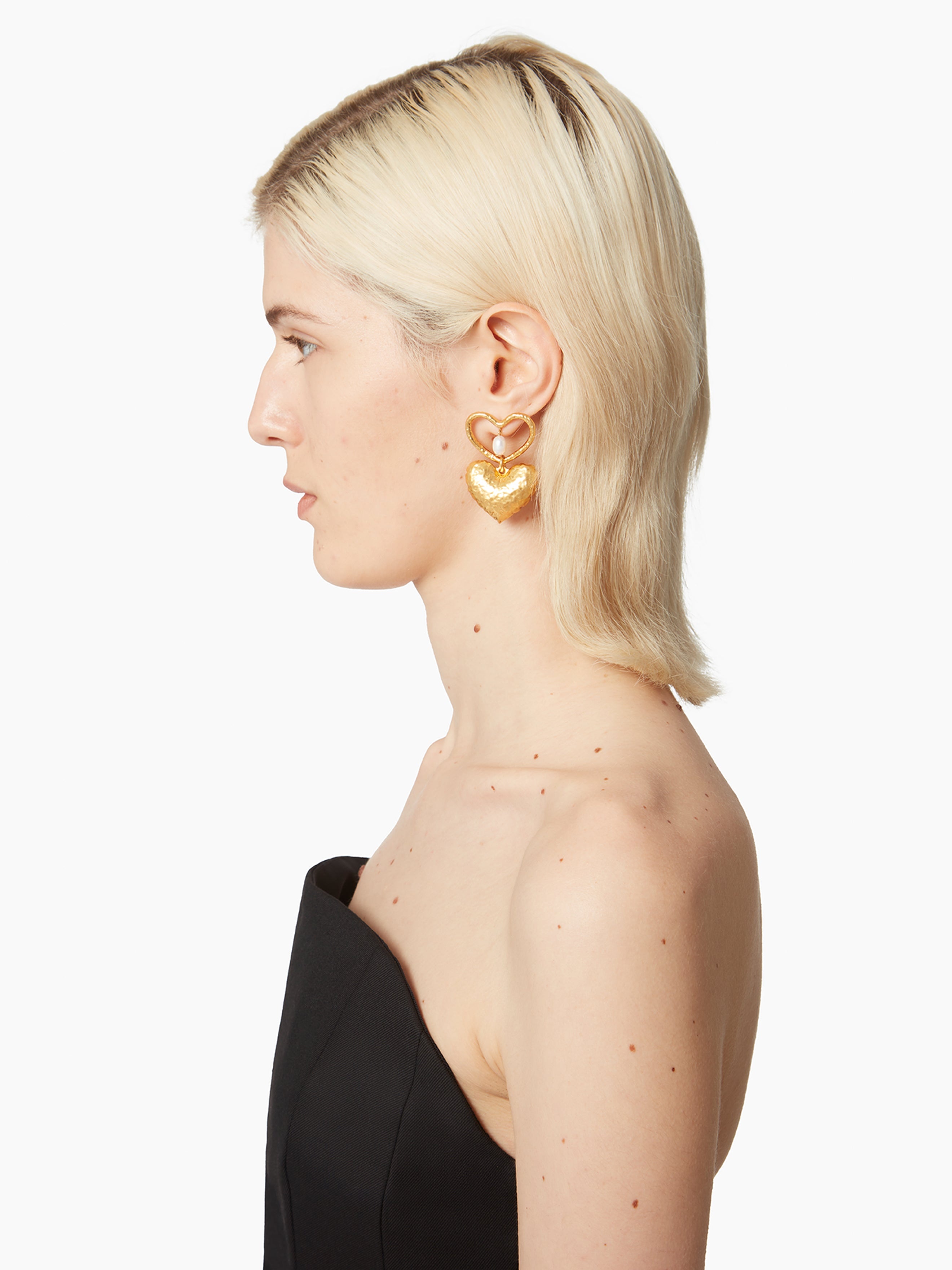 DOUBLE HEART EARRINGS - 2
