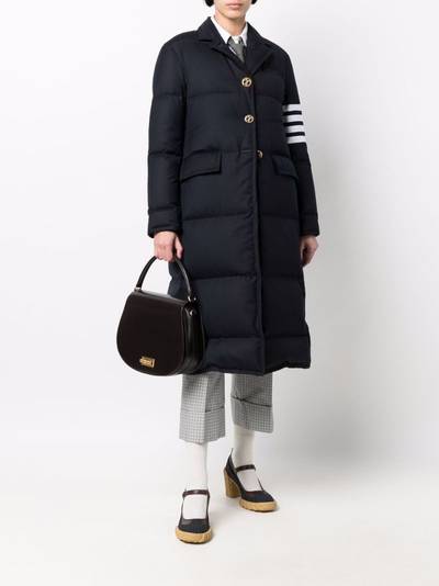 Thom Browne down-feather 4-Bar overcoat outlook