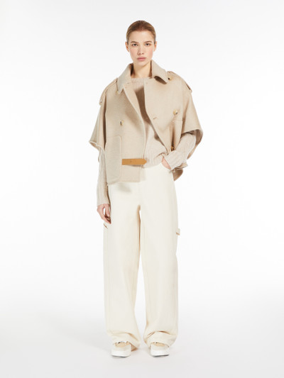 Max Mara Cashmere trench coat cape outlook