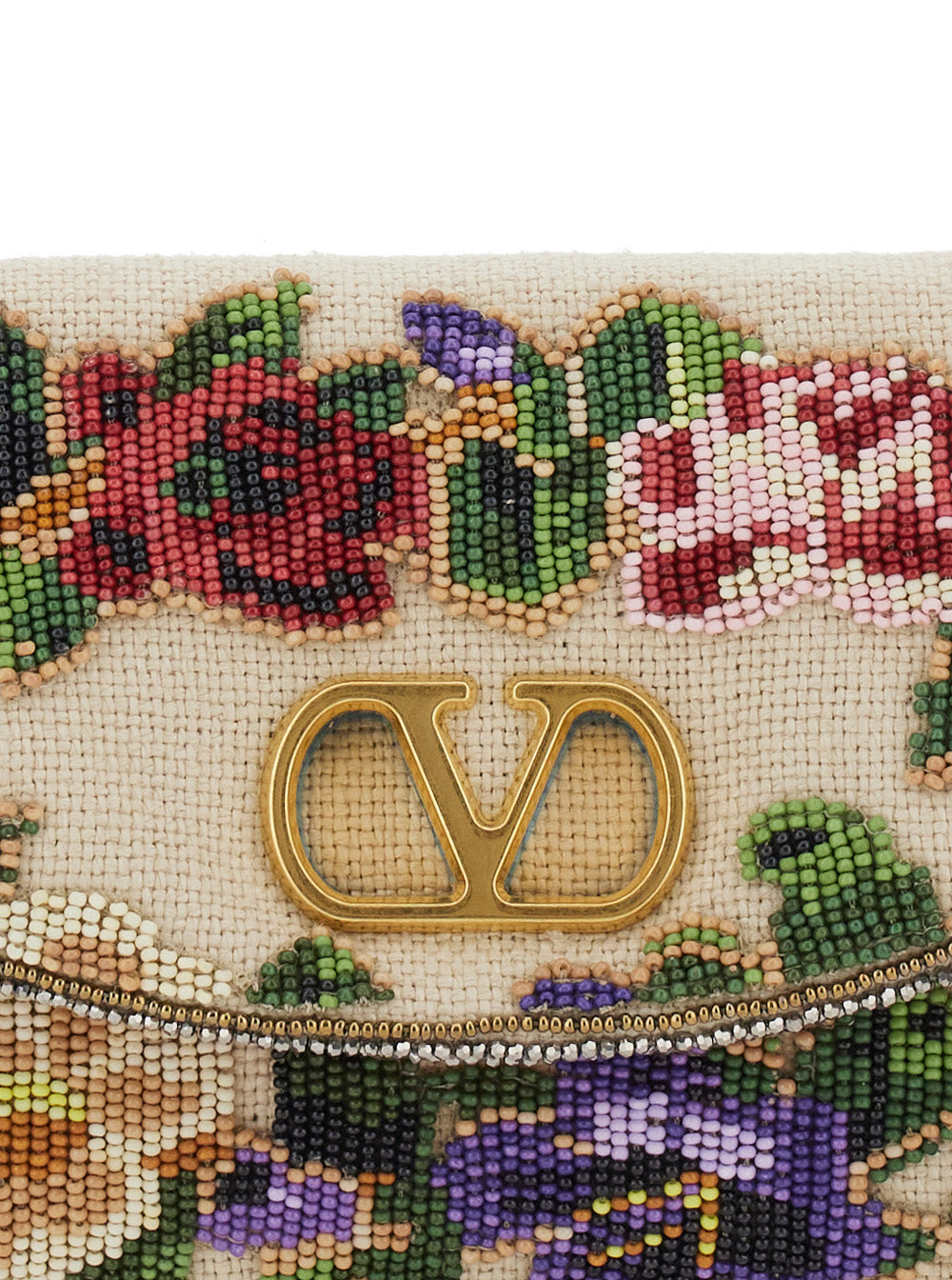 Valentino Garavani Women Clutch | Vain Soft | Ric.Garland Beads/Vit.Soft Grain L./A.Br - 5