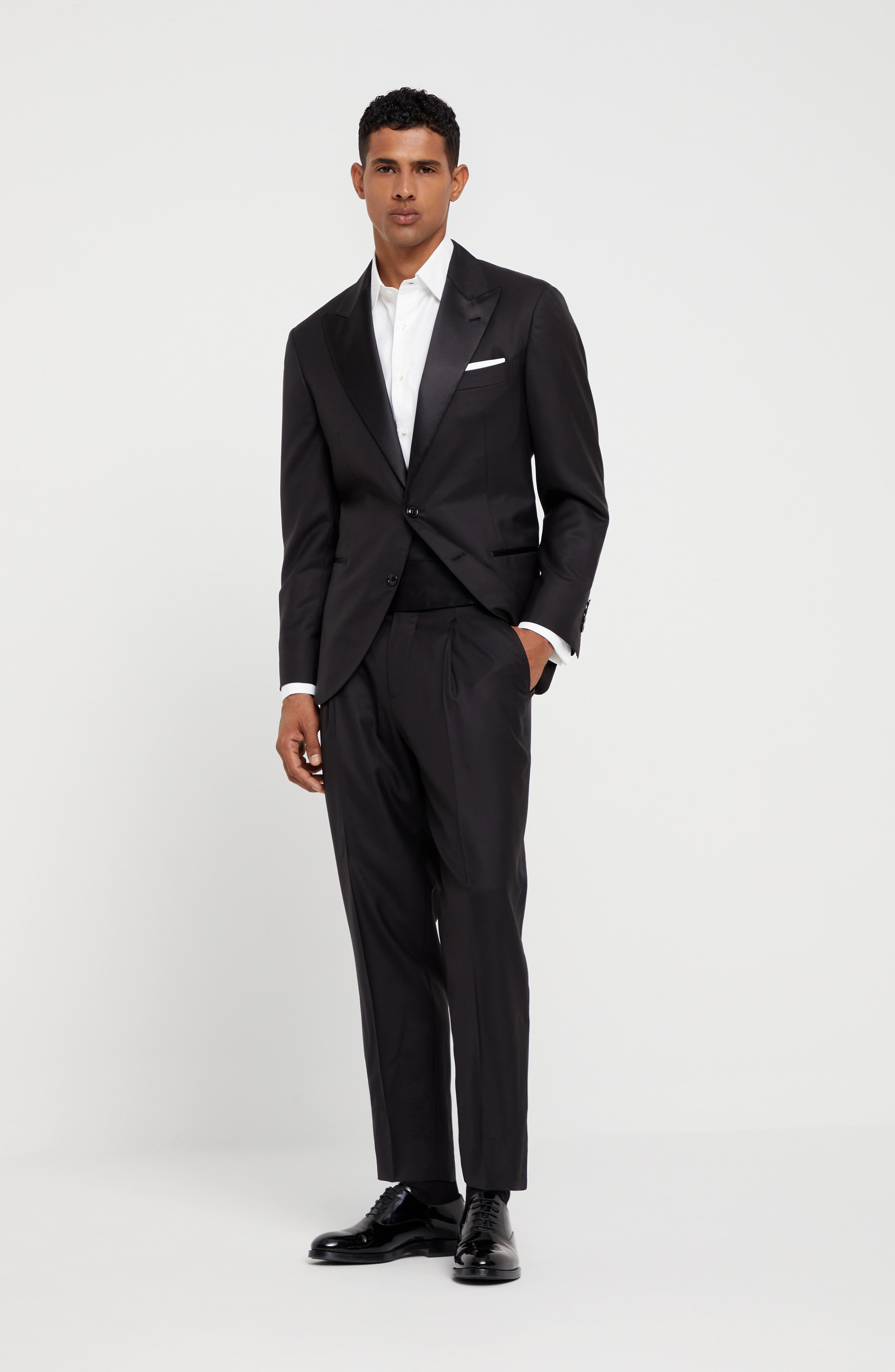 Brunello Cucinelli Tuxedo with peak lapel in Black at Nordstrom - 2
