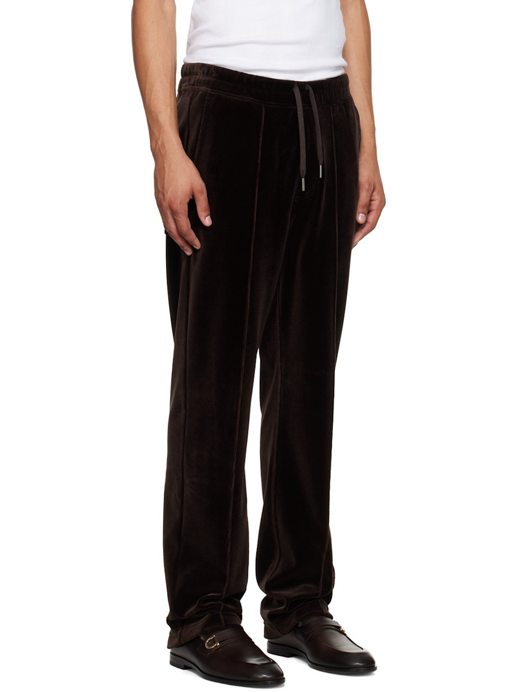 Brown Pinched Seam Sweatpants - 2