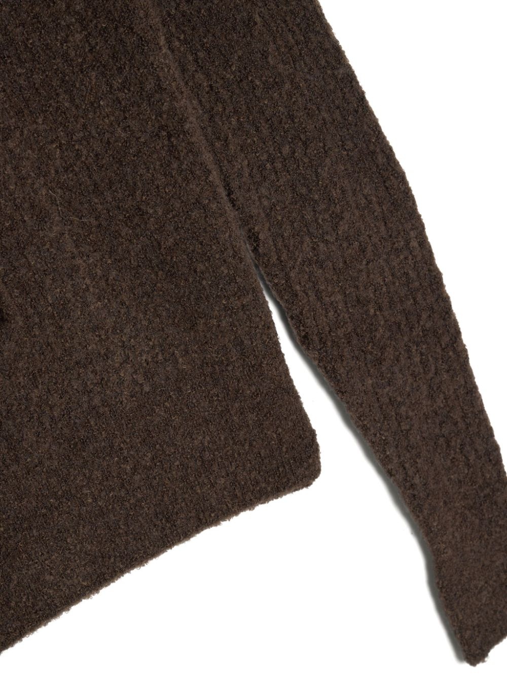 bouclé knitted hoodie - 4