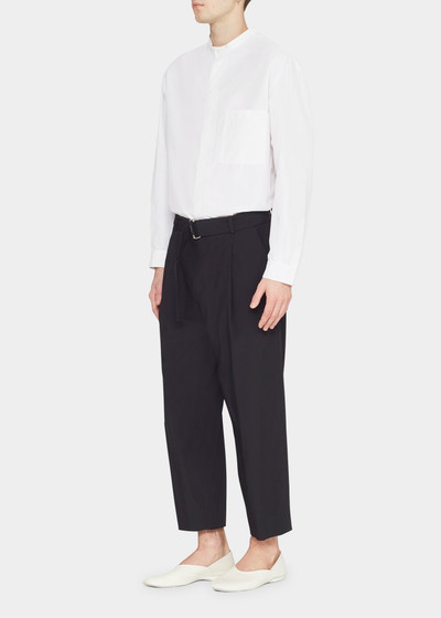 3.1 Phillip Lim Men's Cropped Wool-Blend Belted Trousers outlook