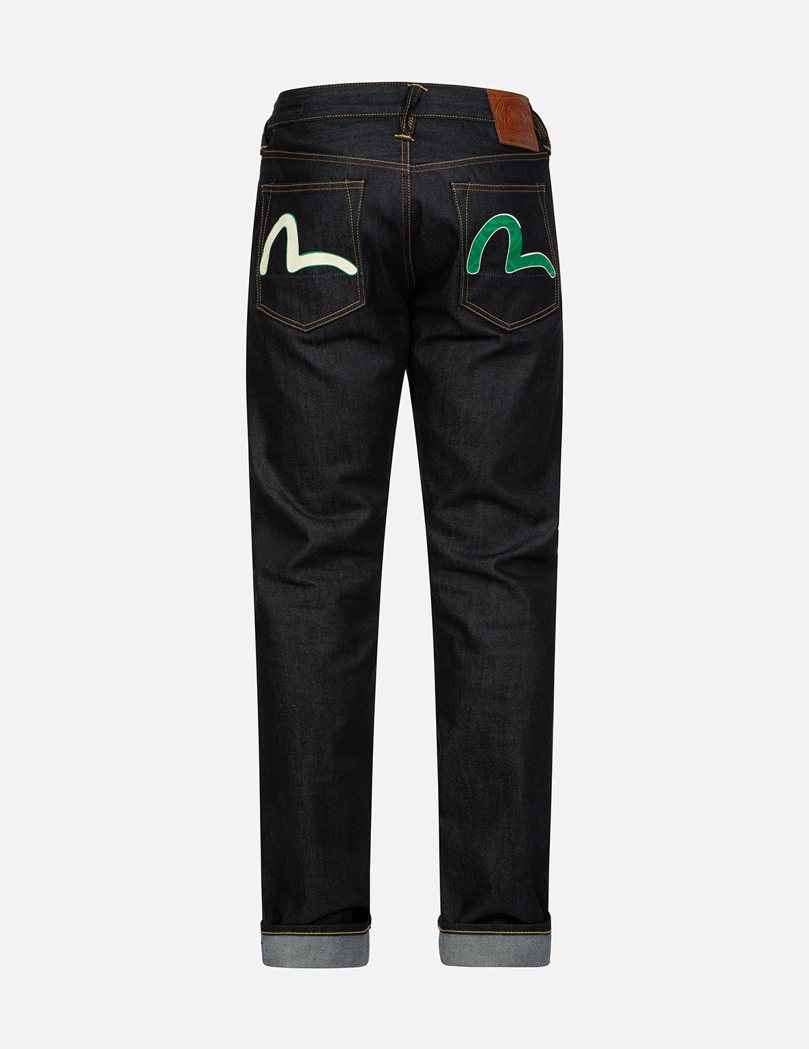 SEAGULL EMBOSSED PRINTED CARROT FIT DENIM JEANS #2017 - 2