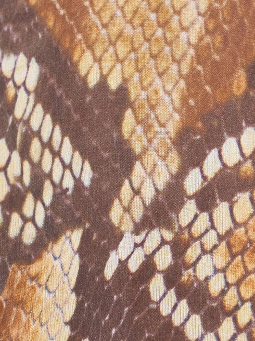snakeskin-print dress - 4