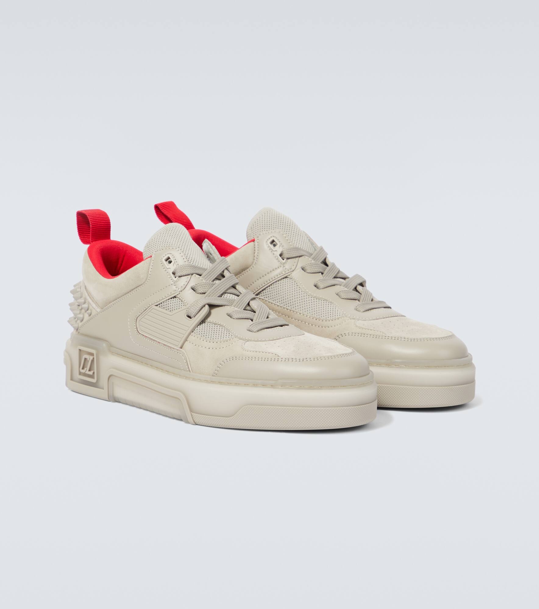 Astroloubi leather and suede sneakers - 5