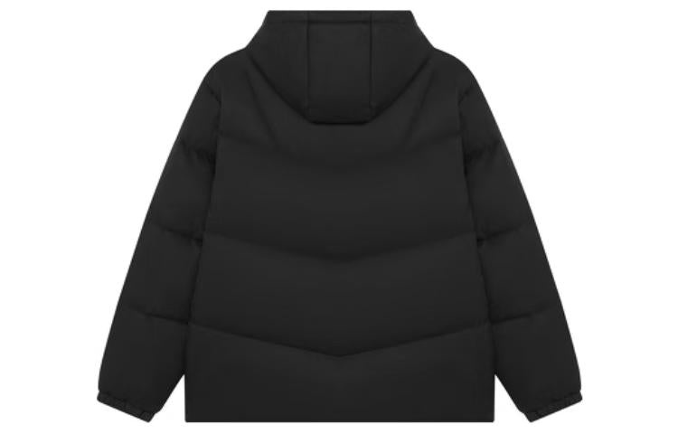 New Balance Logo Print Mid Down Jacket 'Black' AMJ23342-BK - 2