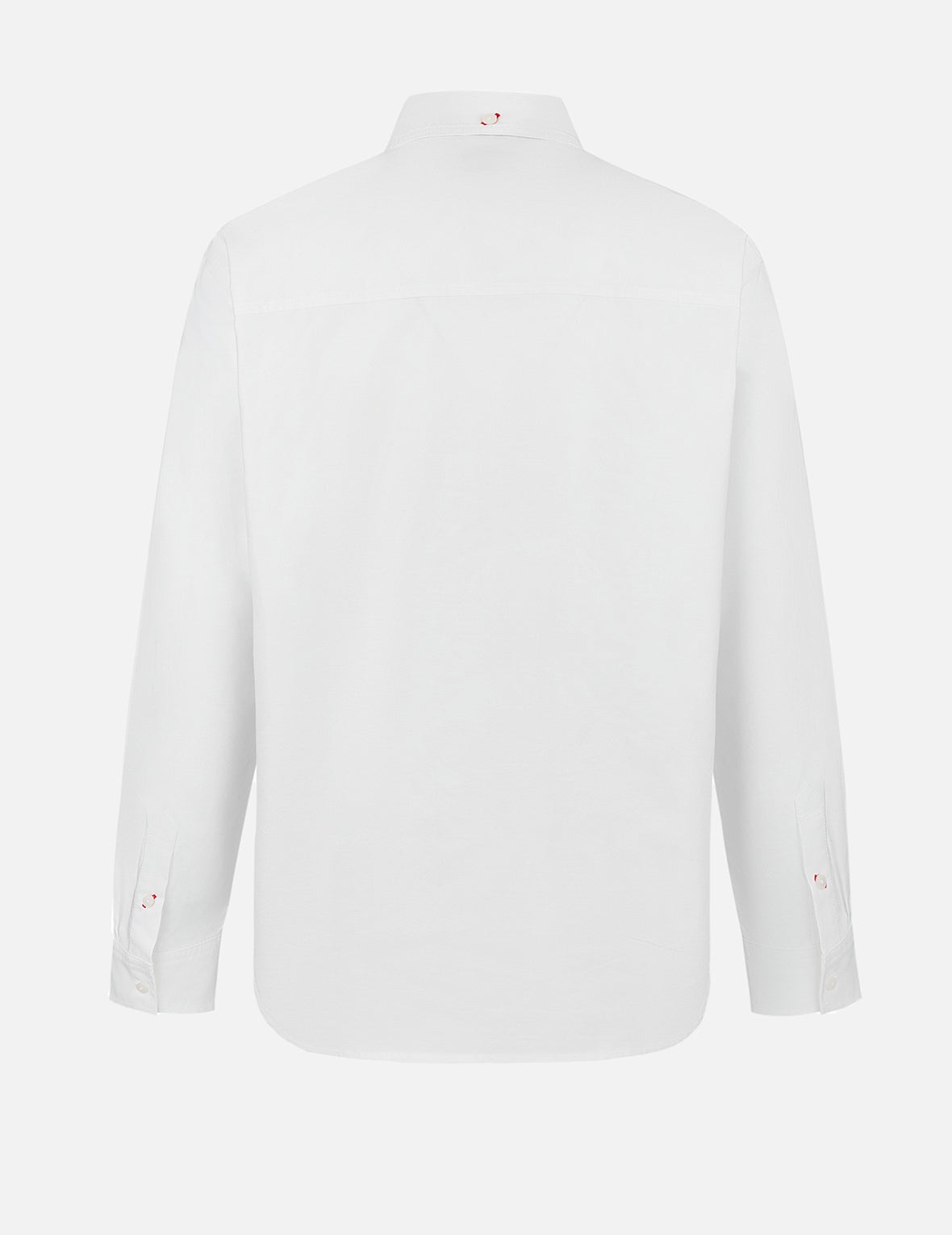 Seagull Embroidery Relax Fit Long Sleeve Oxford Shirt - 2