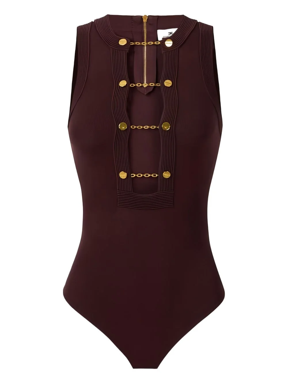 chain-detail bodysuit - 1