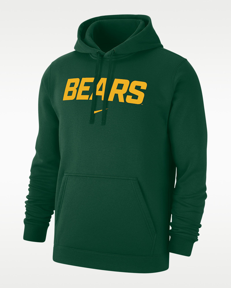 Baylor Club Fleece Men's Nike College Pullover Hoodie 1