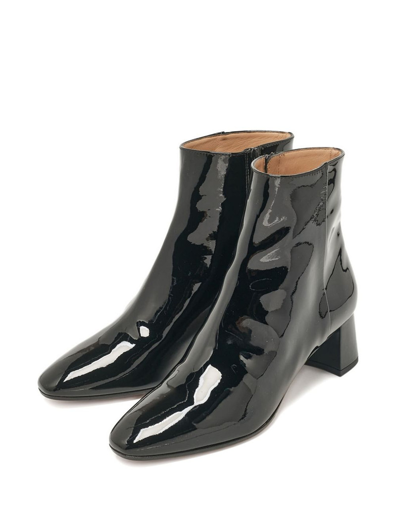 50mm patent-leather block-heel boots 3