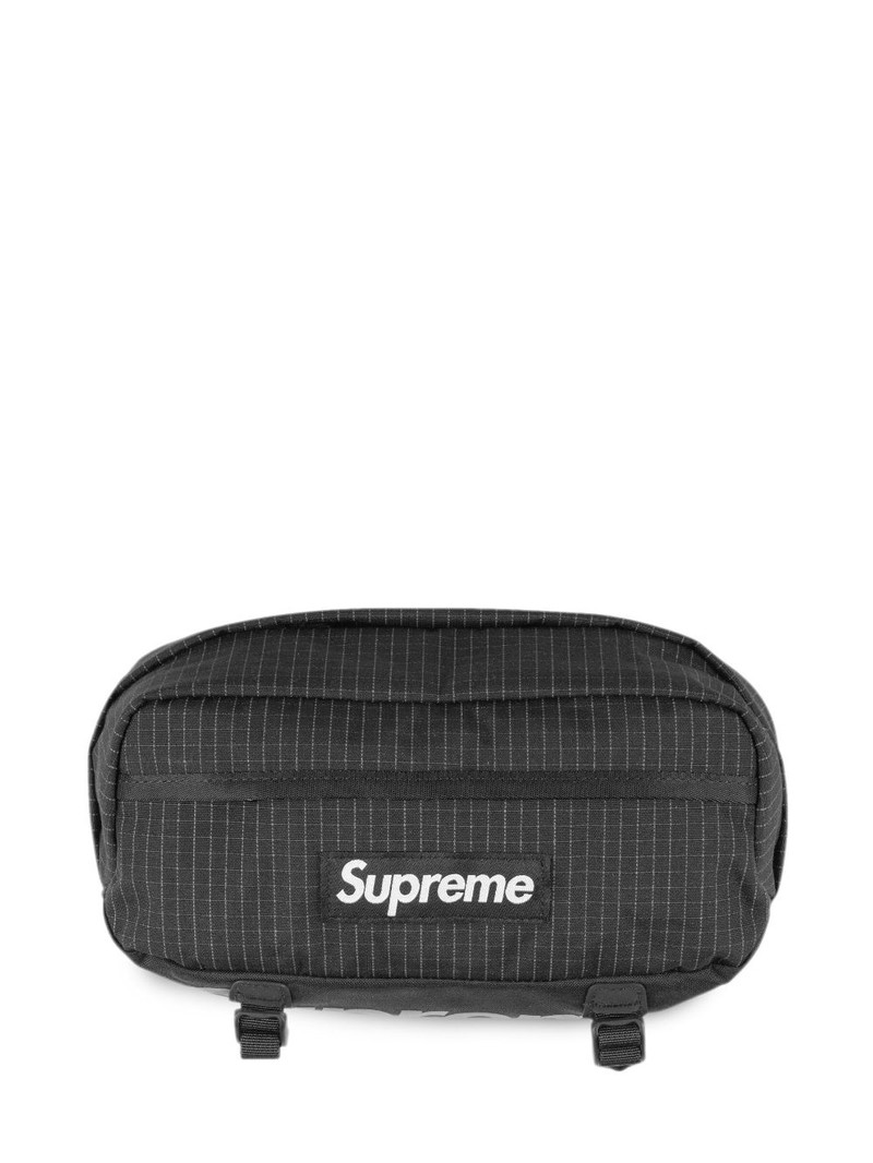 logo-appliquÃ© wash bag 1
