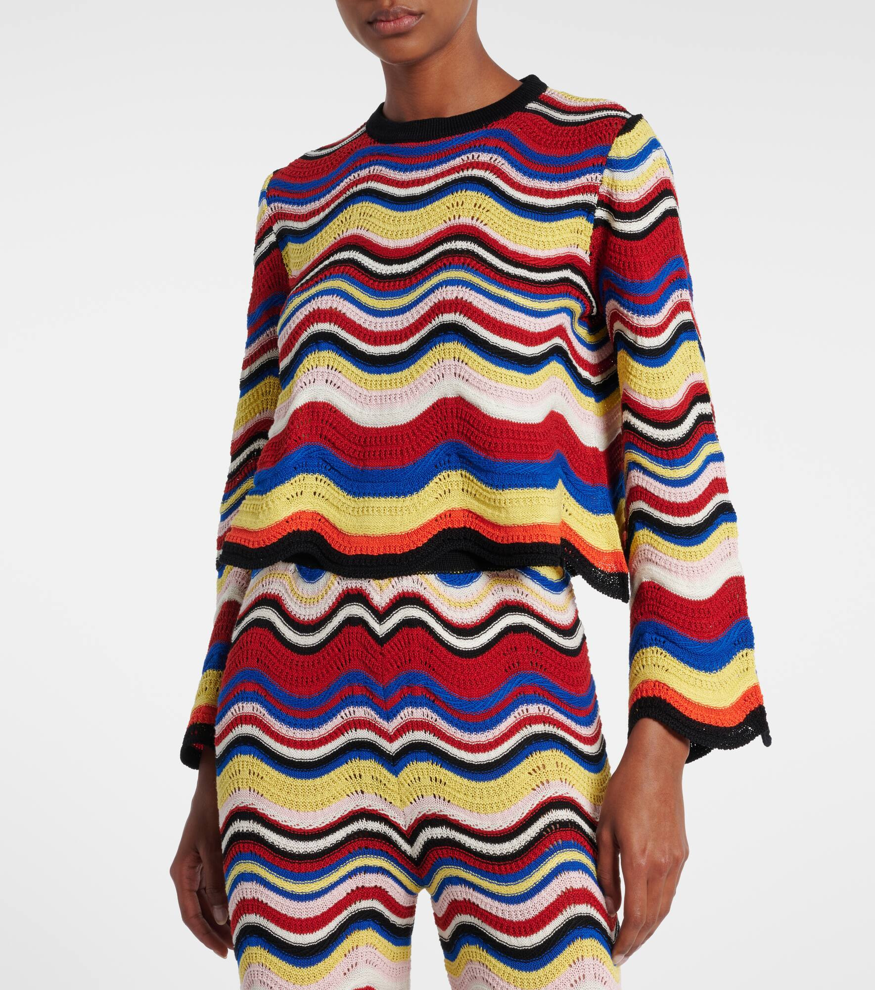Chevron crochet cotton top - 6